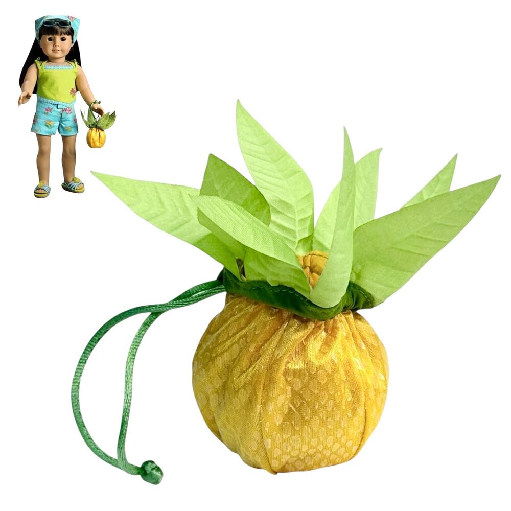 American Girl Pineapple Purse Tropical Breeze Outfit Accessory Hawaiian Doll Bag